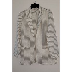 Rachel Zoe Jacket linen blend Yarn Dyed